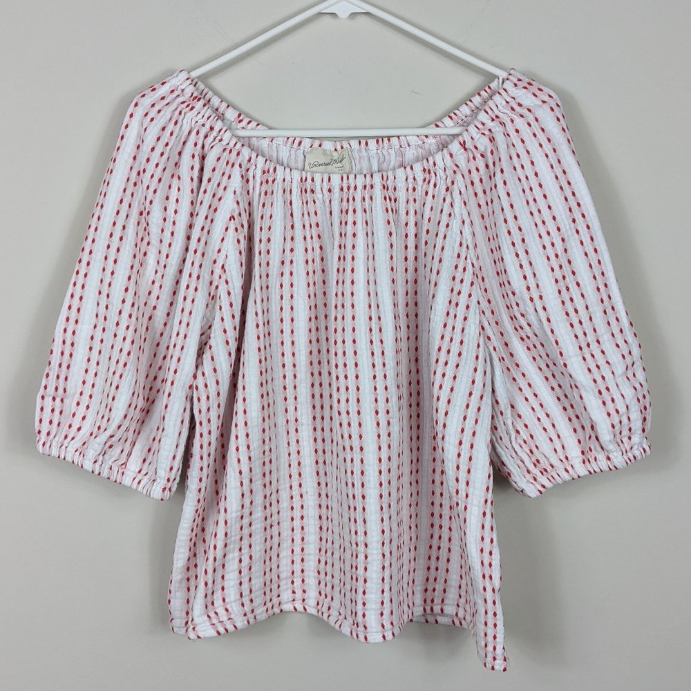 Universal Thread Balloon Sleeve Off The Shoulder Tunic Blouse
